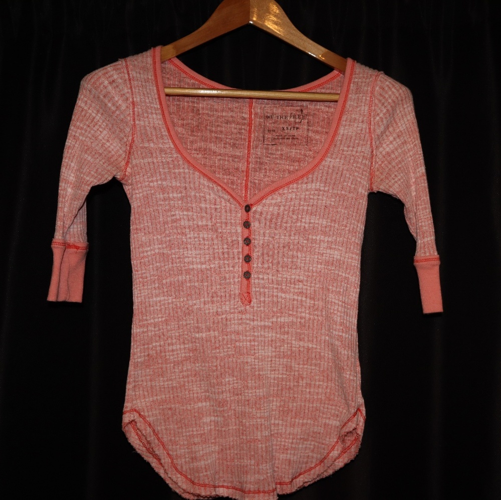 Free People half button up top